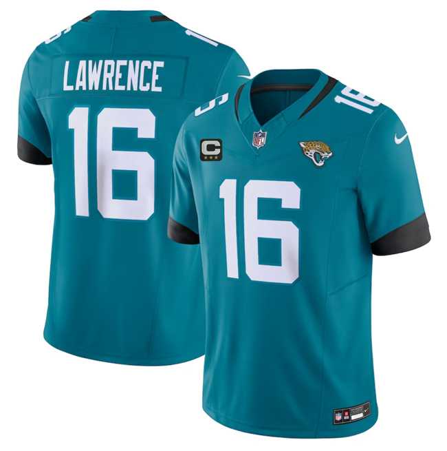 Men & Women & Youth Jacksonville Jaguars #16 Trevor Lawrence Teal 2023 F.U.S.E With 3- Star C Patch Vapor Untouchable Limited Football Stitched Jersey->jacksonville jaguars->NFL Jersey